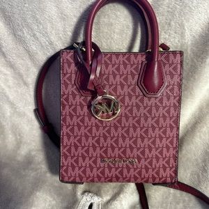 Michael Kors Mercer Extra-Small Pebbled Leather Crossbody Bag
